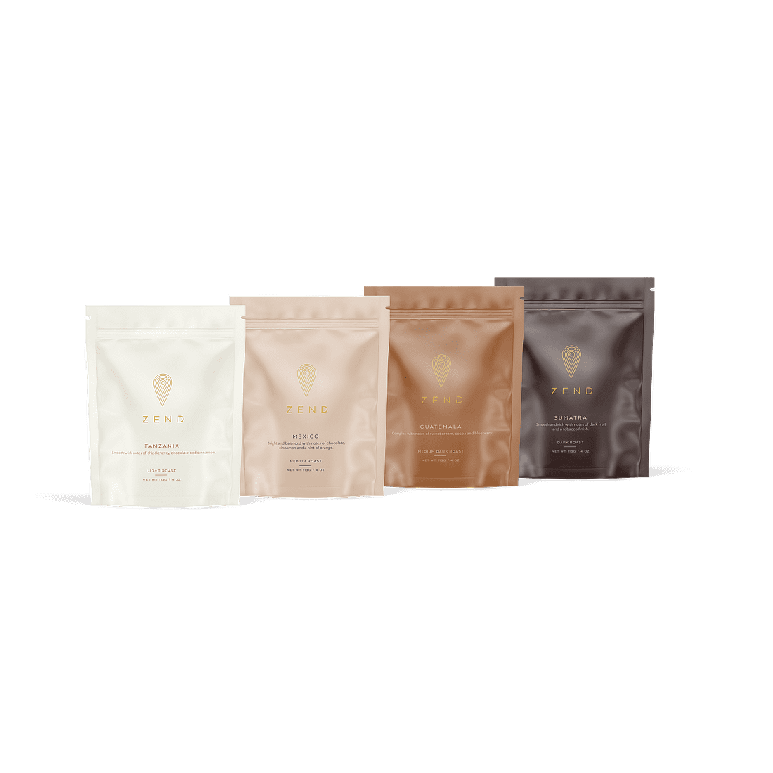Zend Single-Origin Coffees - Sample Pack